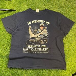 VTG Rare Dale Earnhardt "in memory of" memorial NASCAR T-shirt (XL)